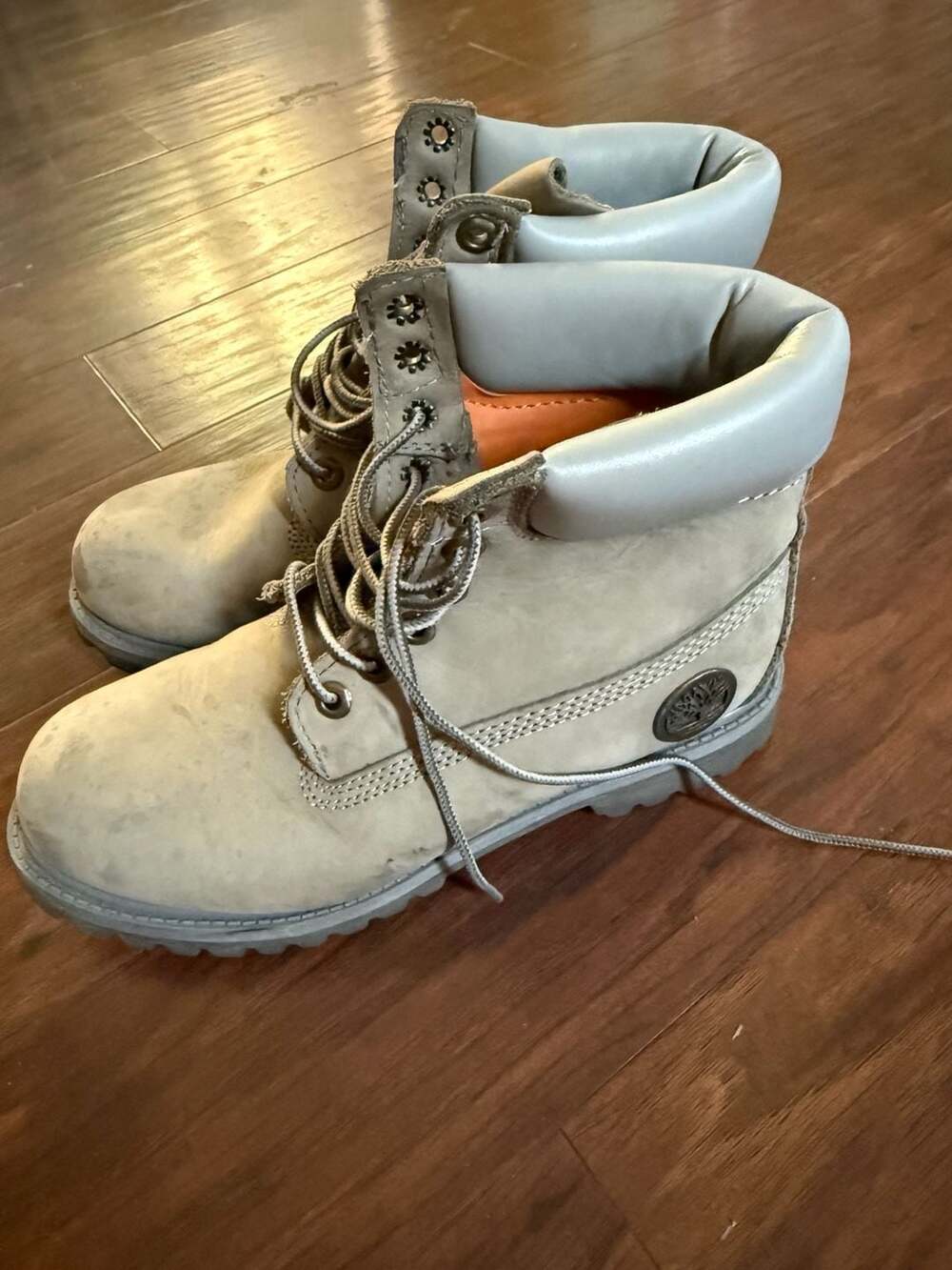 Timberland Premium Waterproof 6-Inch Boots Light Grey